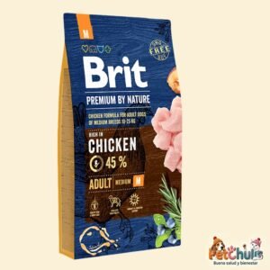 Brit premium de pollo raza mediana adulto