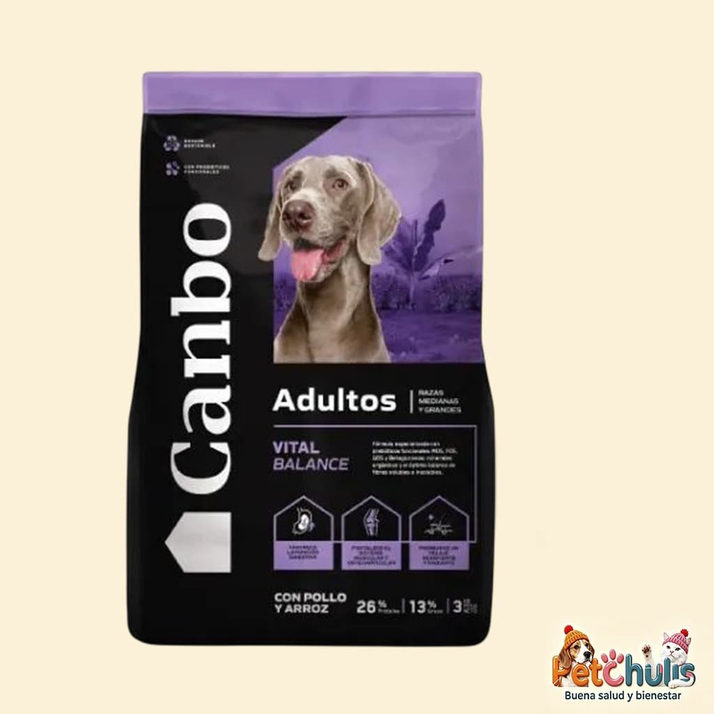 Canbo Vital Balance Adultos Pollo Raza Mediana y Grande 15K