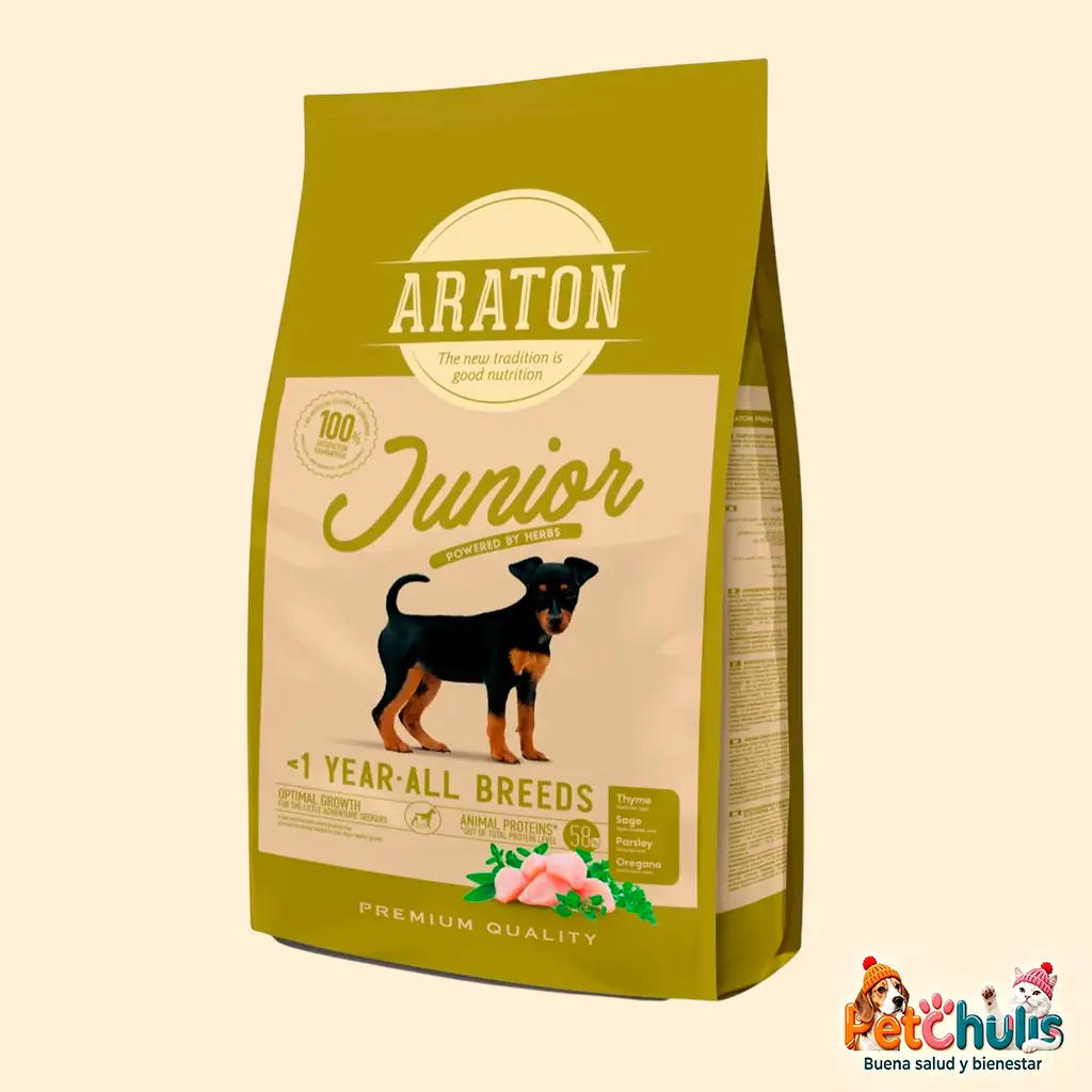 Araton Junior Chicken Cachorros Todas las Razas 15kg