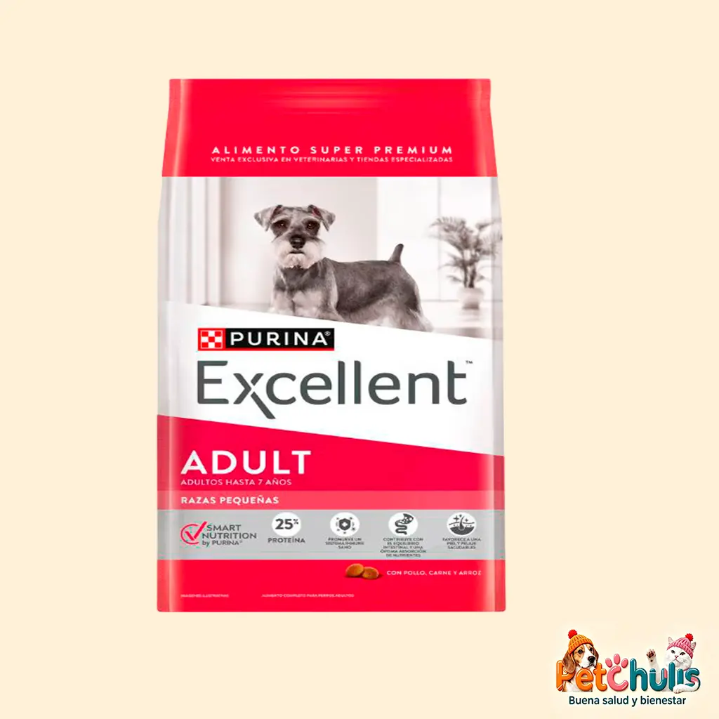 Excellent Adulto Pollo y Arroz Razas Minis y Pequeñas 15KG