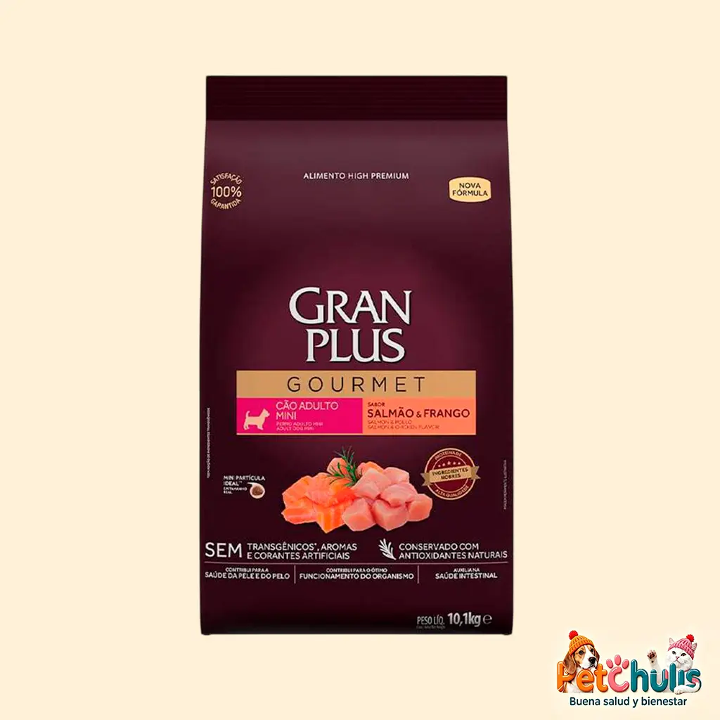 Gran Plus Gourmet Perro Adulto Mini Salmón y Pollo 10k