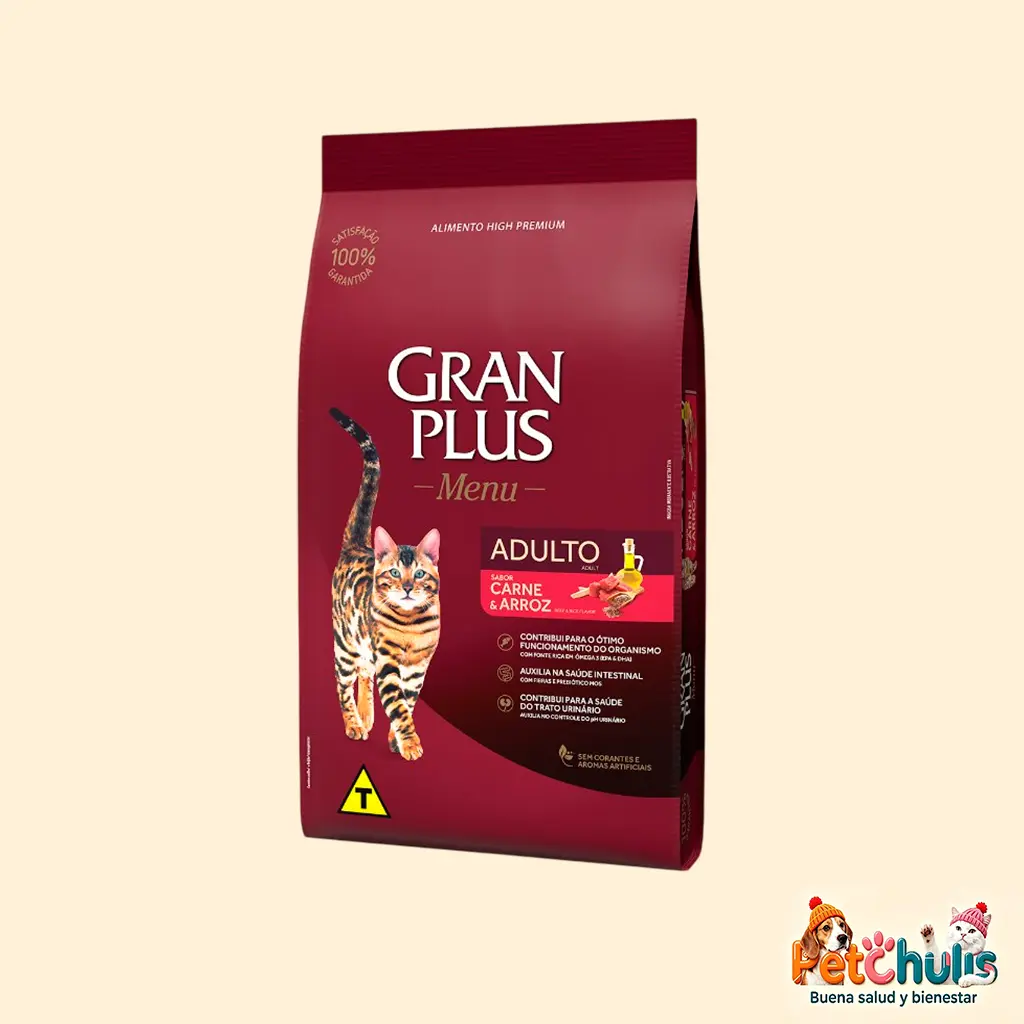 GranPlus Menu Gato Adulto Carne y Arroz 10 kg