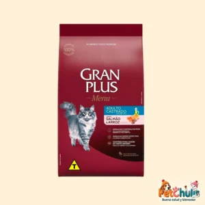 Gran Plus Menu Gato Adulto Castrado Salmón y Arroz 10kg
