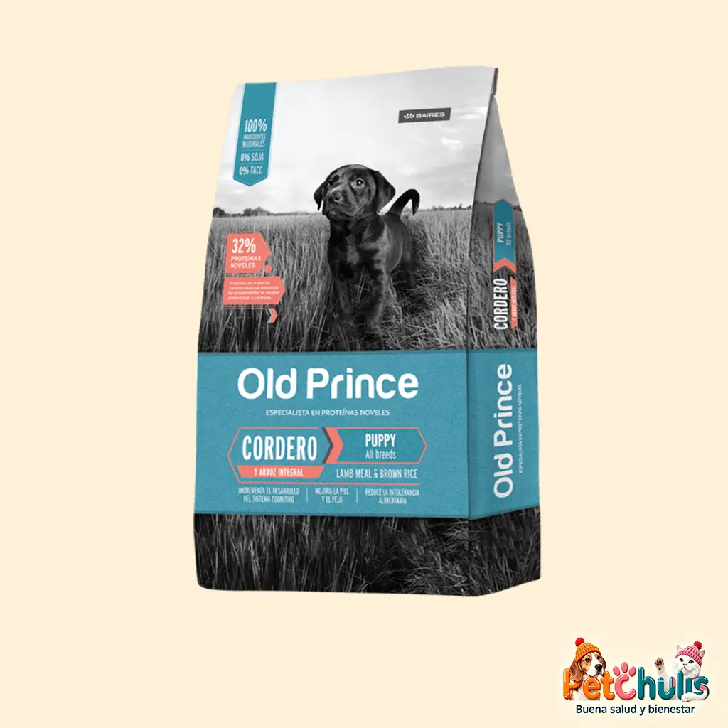 Old Prince Novel Cordero y Arroz Cachorro 15kg