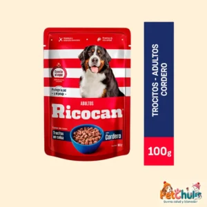Ricocan Trocitos en Salsa Cordero Adulto Pouch 100g