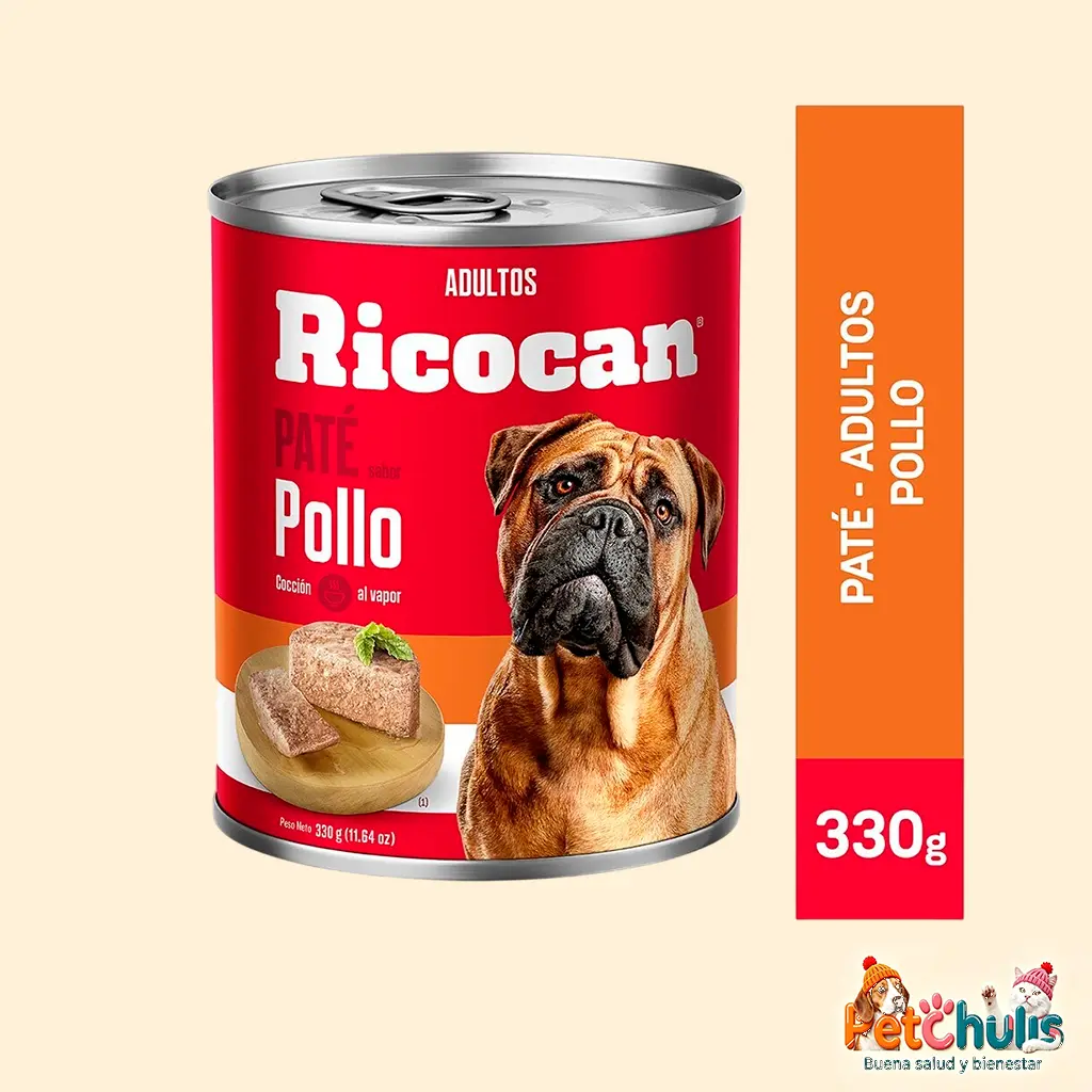 Ricocan Paté Adulto Sabor Pollo 330g