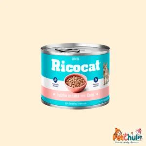 Ricocat Gatitos Trocitos en Salsa Sabor Carne Lata 190 g