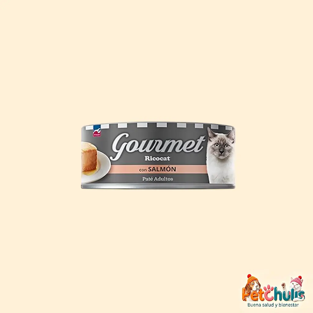 Ricocat Gourmet Adulto Paté con Salmón 85g