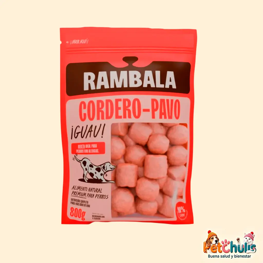 Rambala Alimento Barf Premium Cordero & Pavo 800g