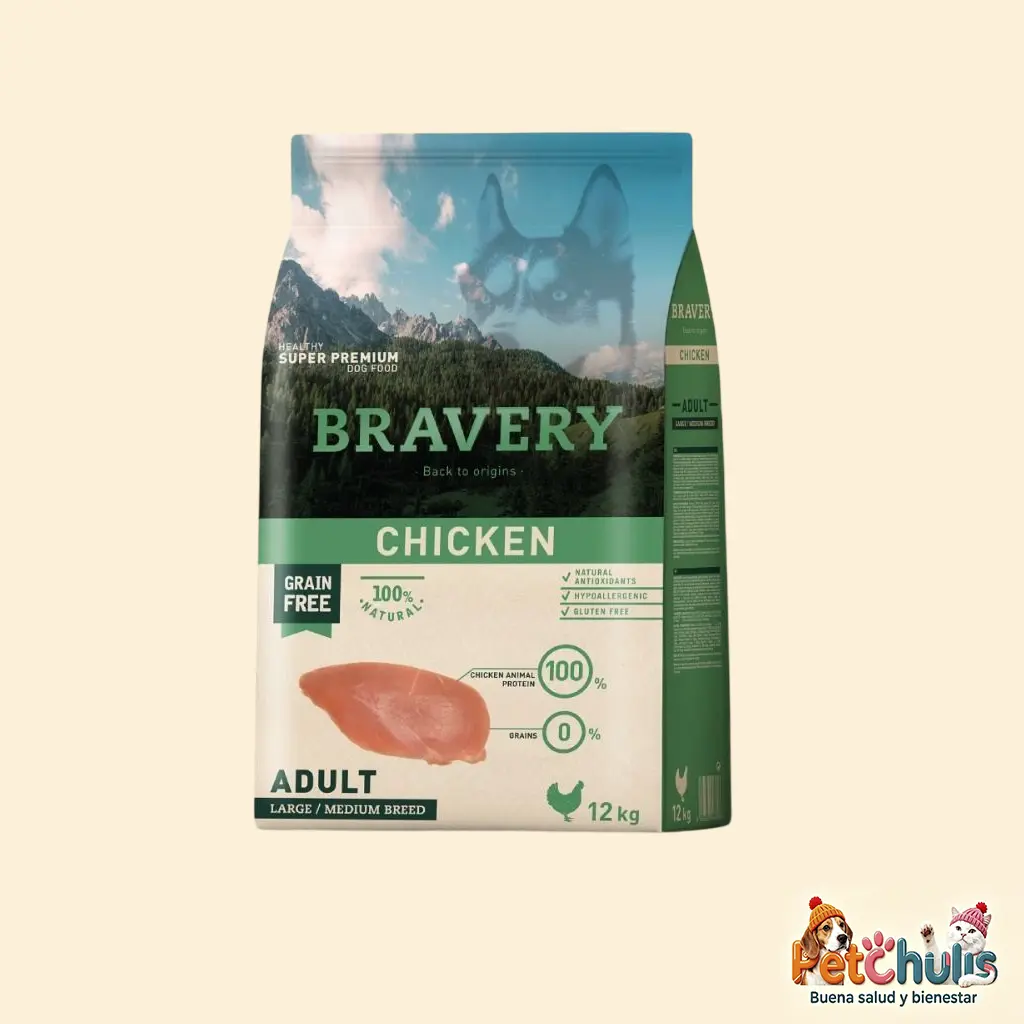 Bravery Chicken Dog Adulto Razas Medianas y Grandes