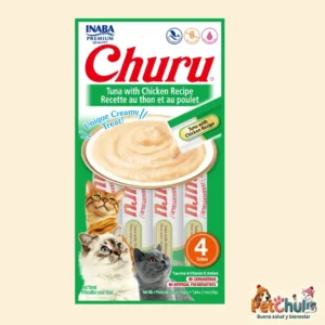Inaba Churu Atún con Pollo para Gatos 4 Tubos x 14 g