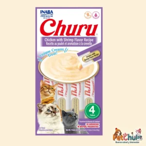 Inaba Churu Pollo y Camarón para Gatos 4 Tubos x 14g