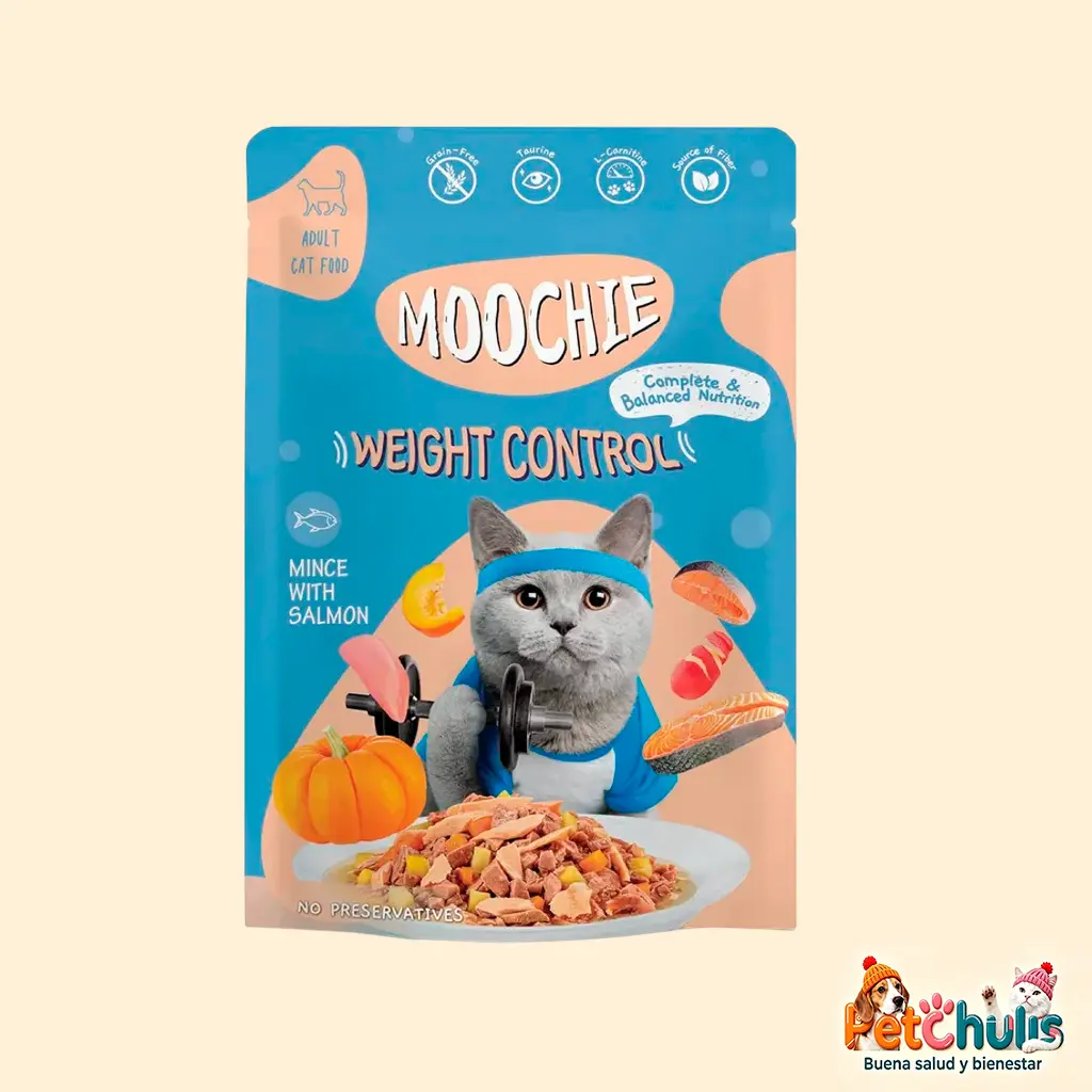 Moochie Paté Control de Peso 70 g para Gatos