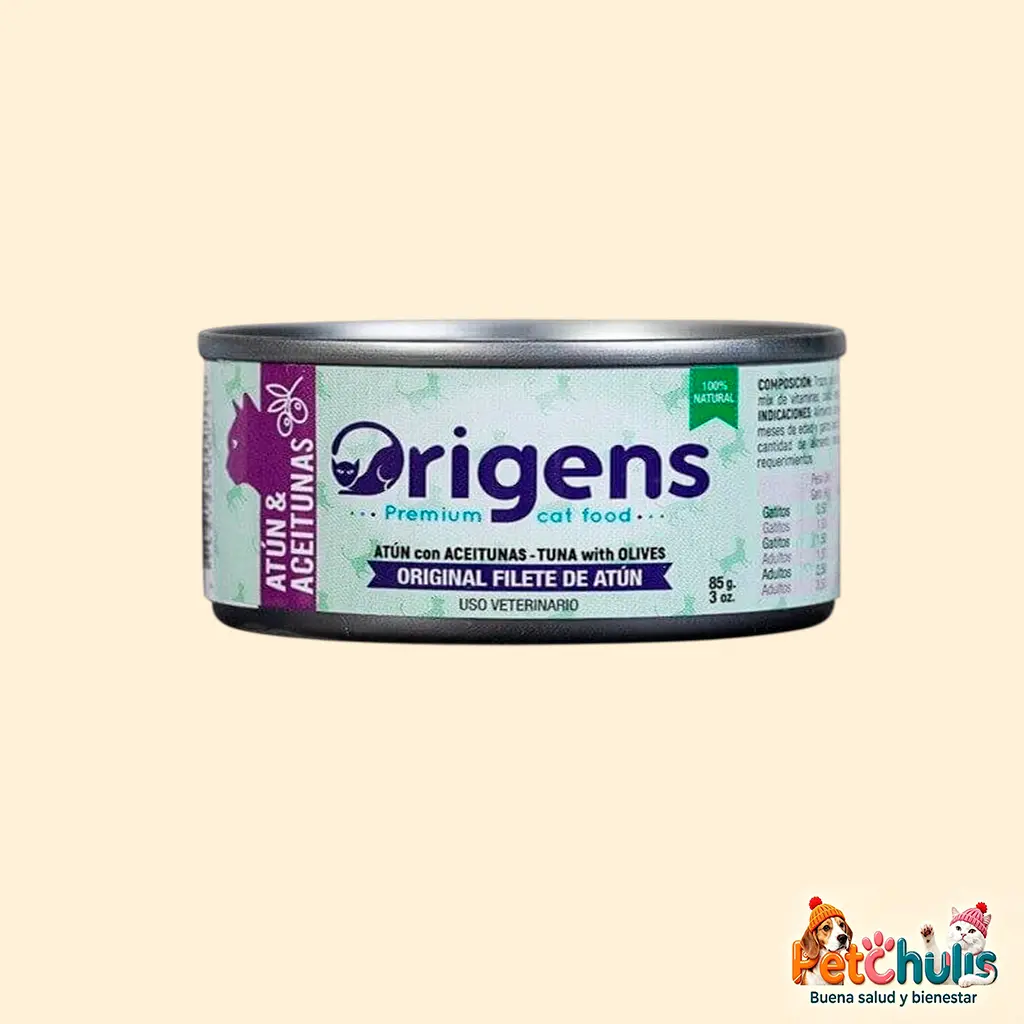 Origens Filete de Atún con Aceituna para Gatos 85 g