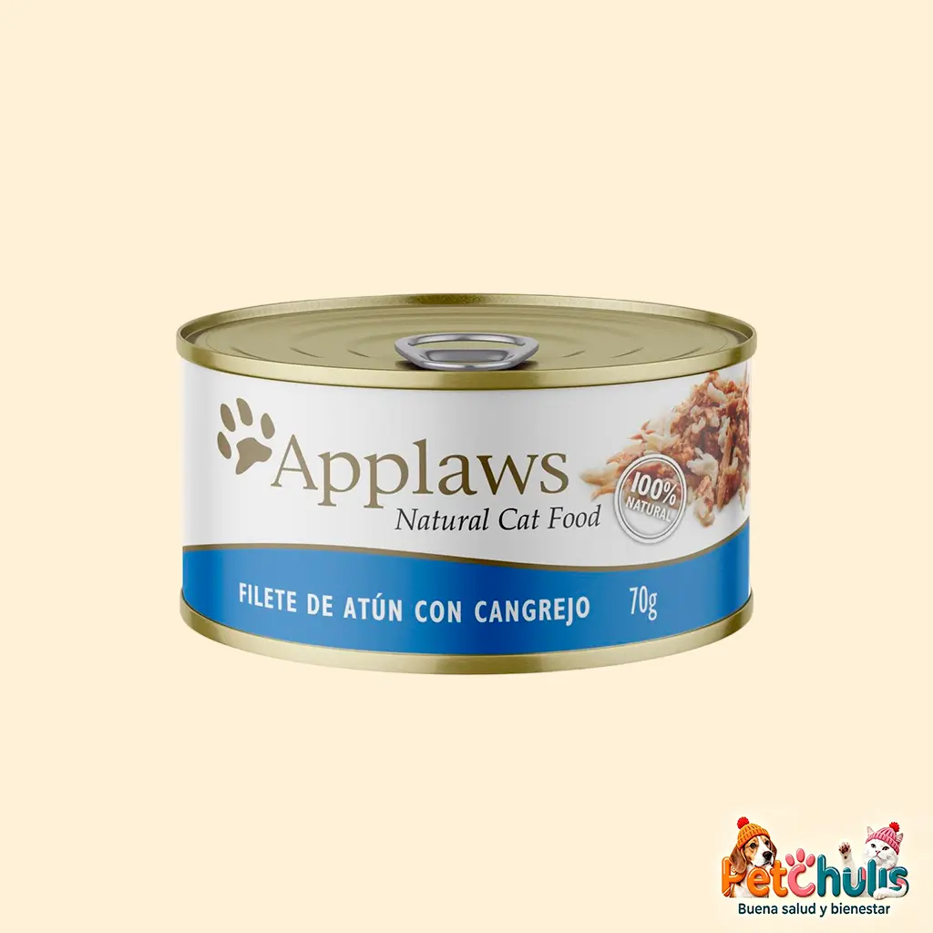 Applaws Gato Adulto Filete de Atún con Cangrejo Lata 70g