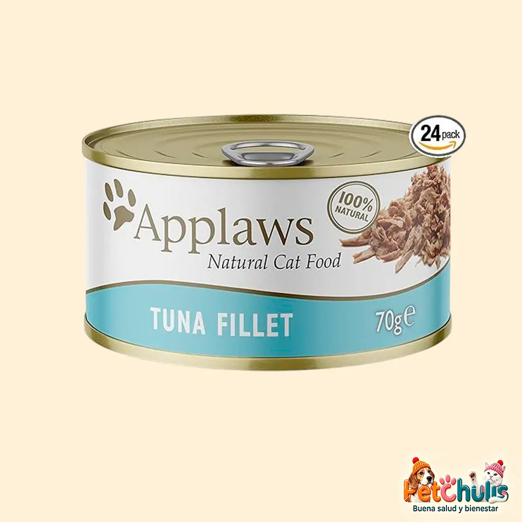 Applaws Filete de Atún para Gatos Adultos – Lata 70 g