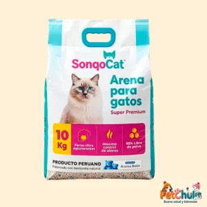 Arena Perlada Aroma Bebé Sonqo Cat para Gatos 10kg